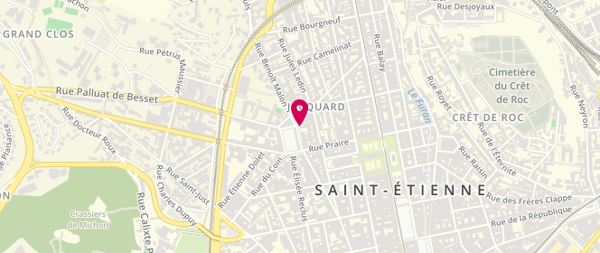 Plan de Amicale laïque Chapelon, 16 Place Jacquard, 42000 Saint-Étienne
