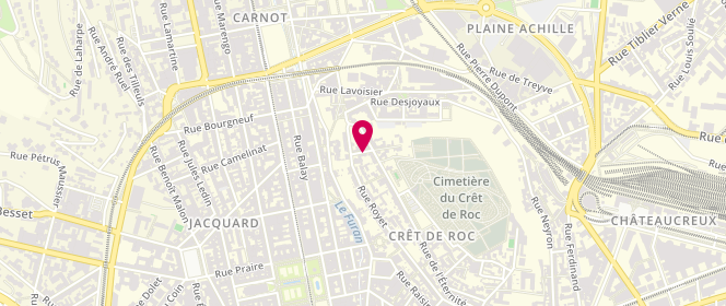 Plan de Eclaireurs Eclaireuses de France - Groupe Jacquard, 4 Rue Caron, 42000 Saint-Étienne