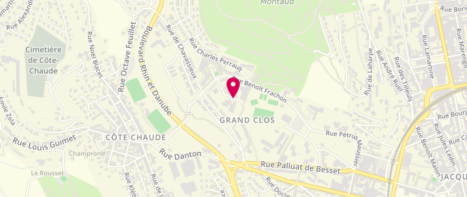 Plan de Les Jardins du Grand Clos, 6 Allée Vital Descos, 42000 Saint-Étienne