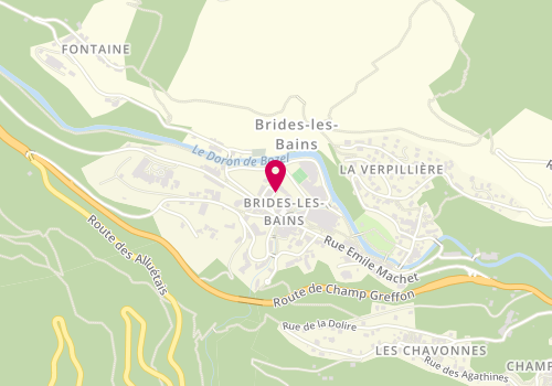 Plan de Accueil de loisirs périscolaire Val Vanoise, Place de l'Eglise, 73570 Brides-les-Bains