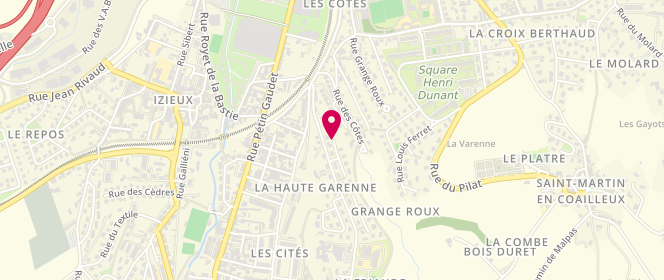 Plan de Centre social et culturel Izieux le Creux, 2 Rue la Friaude, 42400 Saint-Chamond