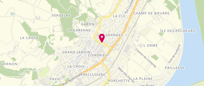 Plan de Al Scouts Et Guides De France - Groupe Condrieu, 8 Rue de la Mairie, 69420 Condrieu