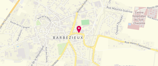 Plan de Accueil de loisirs Primaire de Barbezieux, 11 Rue Ludovic Trarieux, 16300 Barbezieux-Saint-Hilaire