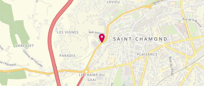 Plan de Centre Social Et Culturel Lavieu, 1 Place Baudelaire, 42400 Saint-Chamond