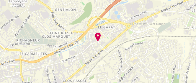 Plan de Centre social de Saint-Julien-en-Jarez, 44 Grande Rue, 42400 Saint-Chamond
