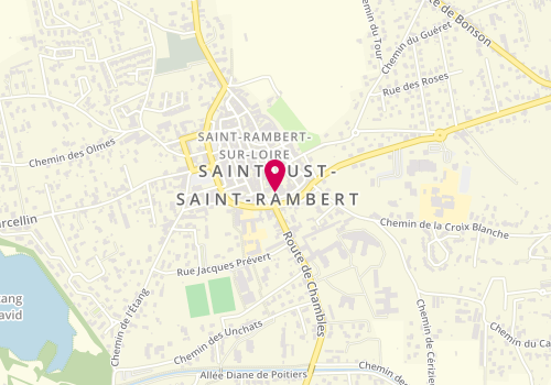 Plan de UL Rambertoise basket, 2 Rue Sauzéa, 42170 Saint-Just-Saint-Rambert