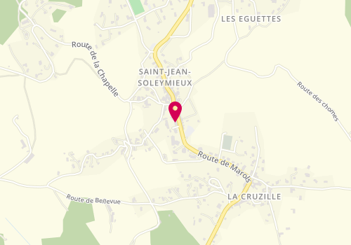 Plan de MJC Les Fougères - Saint-Jean-Soleymieux, Mairie, 42560 Saint-Jean-Soleymieux