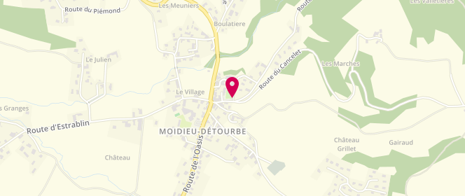 Plan de Accueil de loisirs Mairie Moidieu-Détourbe, 115 Route du Vernea, 38440 Moidieu-Détourbe