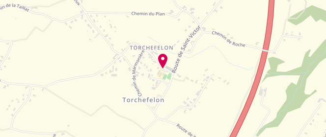 Plan de Centre de loisirs Intercommunal de Torchefelon, 7 Route du Village, 38690 Torchefelon