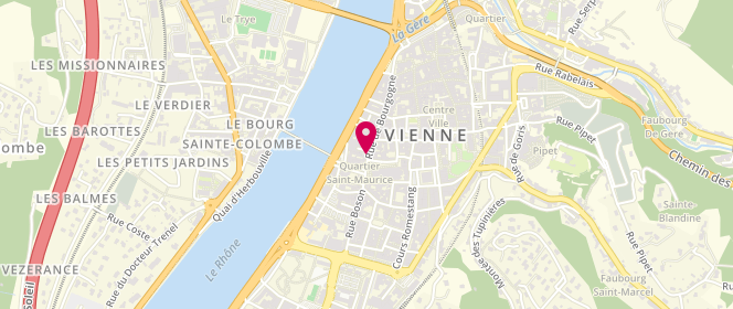 Plan de Club Léo Lagrange Vienne, 56 Rue de Bourgogne, 38200 Vienne