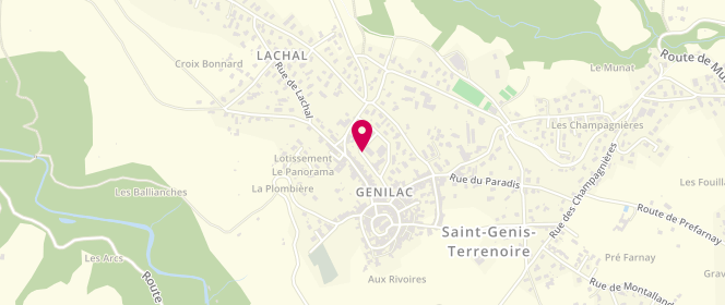 Plan de Accueil périscolaire Genilac, 45-85 Rue René Mahinc, 42800 Genilac
