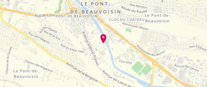 Plan de Centre de loisirs intercommunal de le Pont de Beauvoisin, Place du Théâtre de Verdure, 38480 Le Pont-de-Beauvoisin