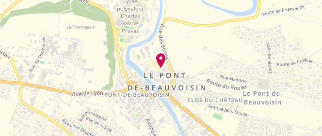 Plan de Accueil de loisirs Mini Mosaïque, Rue des Ecoles, 73330 Le Pont-de-Beauvoisin