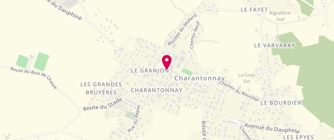Plan de Accueil de loisirs 1Max2Loisirs - Intercommunal De saint Georges D'esperanche/Charantonnay, Avenue du Bourg, 38790 Charantonnay