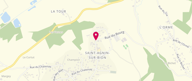 Plan de Accueil de loisirs périscolaire saint Agnin Sur Bion, Rue du Bourg, 38300 Saint-Agnin-sur-Bion