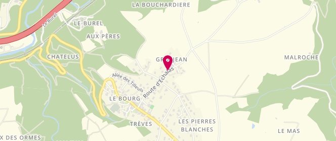 Plan de Accueil de loisirs Centre de Loisirs de Trèves, Route d'Echalas, 69420 Trèves