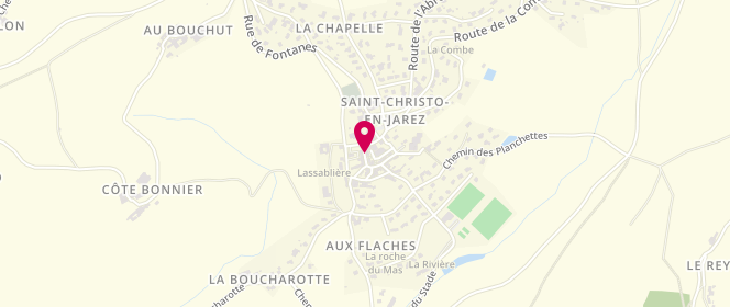 Plan de Accueil de loisirs périscolaire de Saint-Christo-en-Jarez, 4 Rue de la Mairie, 42320 Saint-Christo-en-Jarez