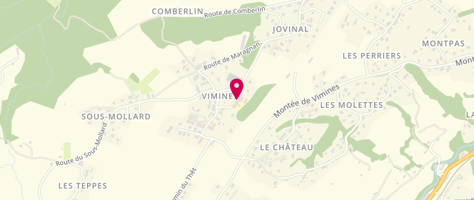 Plan de Accueil de loisirs de Vimines, 96 Route des Pierrettes, 73160 Vimines