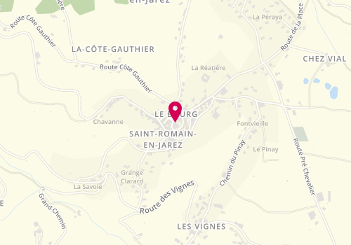 Plan de MJC saint Romain Loisirs, 11 Place du Plâtre, 42800 Saint-Romain-en-Jarez