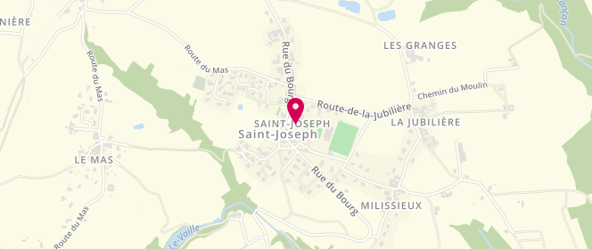 Plan de Centre de loisirs et accueil périscolaire de St-Joseph, La Faravelle, 42800 Saint-Joseph