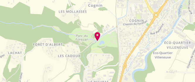 Plan de Centre de loisirs du Forézan, Chemin du Forézan, 73160 Cognin