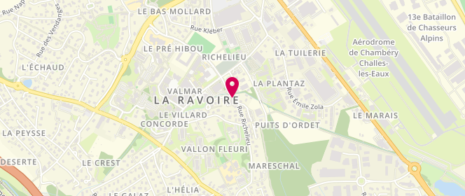 Plan de Accueil de loisirs Du Vallon Fleuri - Amej, Rue Richelieu, 73490 La Ravoire