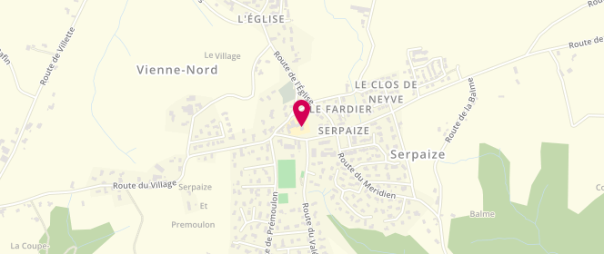 Plan de Accueil périscolaire de Serpaize, 100 - 104 Route du Village, 38200 Serpaize