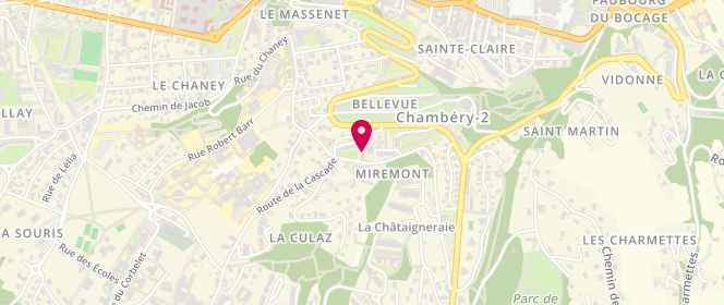 Plan de Accueil de loisirs périscolaire Bellevue, 35 Rue Emile Combes, 73000 Chambéry