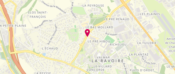 Plan de Accueil de loisirs périscolaire - Ecole Du Pré Hibou, Rue du Pré Hibou, 73490 La Ravoire