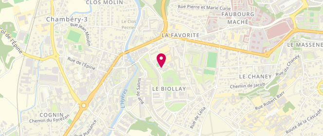 Plan de Accueil de loisirs - Maison Enfance du Biollay, 81 Place René Vair, 73000 Chambéry