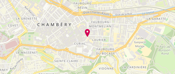Plan de Accueil de loisirs périscolaire Pasteur, Rue de la Banque, 73000 Chambéry