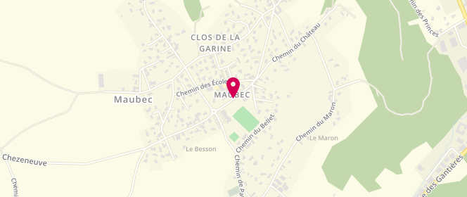 Plan de Accueil de loisirs Maximome Maubec, 103 Route du Dauphiné, 38300 Maubec