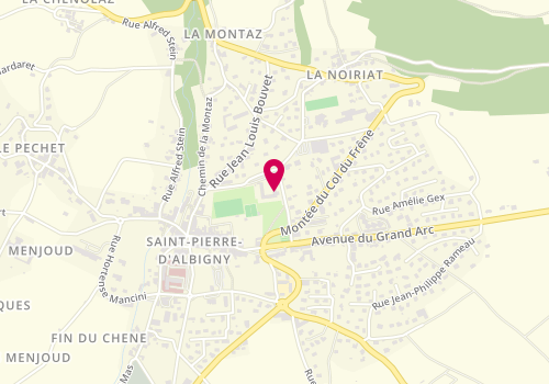 Plan de périscolaire 6-11 ans Les Frontailles, 135 Rue du Pré de Foire, 73250 Saint-Pierre-d'Albigny