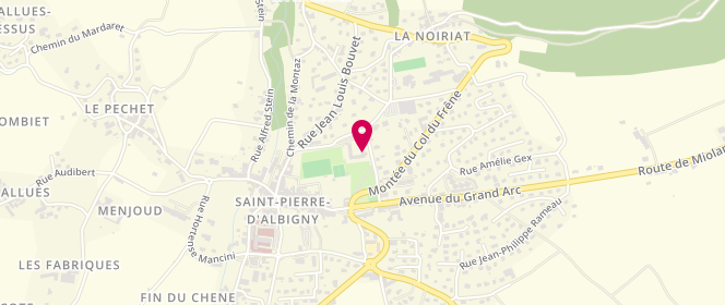 Plan de Accueil de loisirs - Centre Social La Partageraie, 135 Rue du Pré de Foire, 73250 Saint-Pierre-d'Albigny