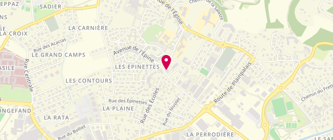 Plan de Accueil de loisirs Activ Jeunes, 53 Place du Commerce, 73230 Saint-Alban-Leysse