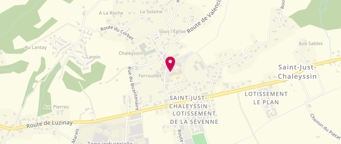 Plan de Accueil de loisirs périscolaire - Saint Just, Allée des Ecoliers, 38540 Saint-Just-Chaleyssin