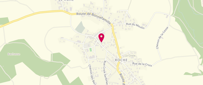 Plan de Accueil de loisirs Des Collines - Site De Roche, 75 Rue Gerard Vernay, 38090 Roche