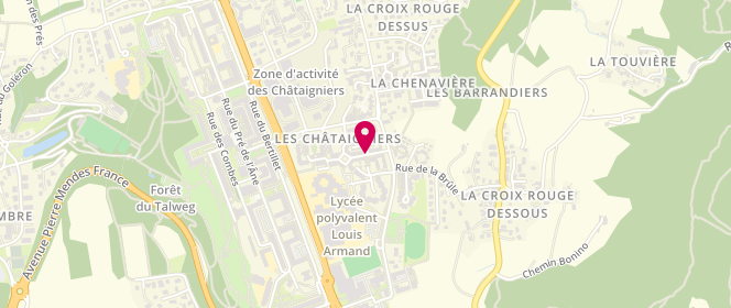 Plan de Accueil de loisirs périscolaire Chataîgniers, 308 Rue Jean-Paul Sartre, 73000 Chambéry