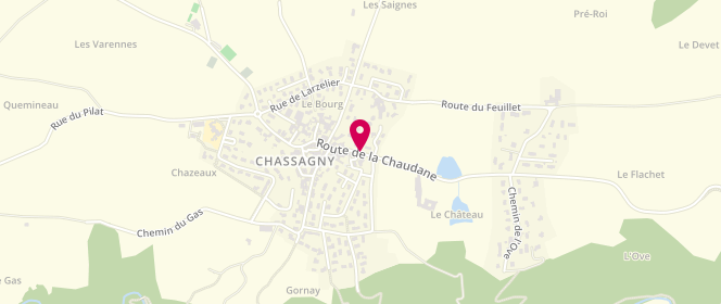 Plan de Accueil de loisirs Espace Jeunes de Chassagny, 360 Route de la Chaudane, 69700 Chassagny