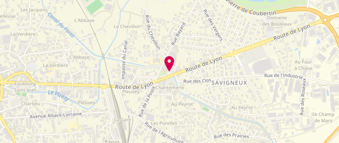 Plan de Commune de Savigneux, Place du 8 Mai, 42600 Savigneux