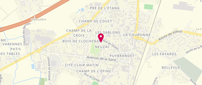 Plan de Centre de loisirs maternel, 20 Rue du Quiers, 16400 La Couronne