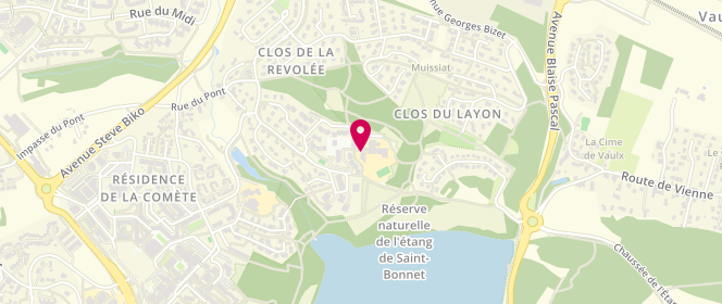 Plan de Mairie - centre de loisirs, 62 Rue Claude Debussy, 38090 Vaulx-Milieu