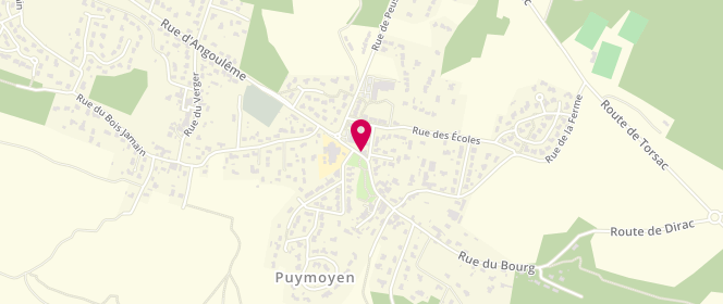 Plan de Accueil de loisirs de Puymoyen 5 - 10 ans, Place Genainville, 16400 Puymoyen