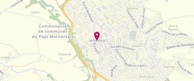 Plan de Espace Jeunes, Le Clos Fournereau Route de Saint Laurent d'Agny, 69440 Mornant