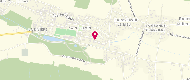 Plan de Centre de loisirs de saint Savin, 69 Chemin des Alevins, 38300 Saint-Savin