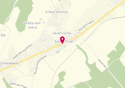 Plan de Accueil de loisirs périscolaire Elémentaire saint Vital, Salle Périscolaire 929 Route Départementale 201, 73460 Saint-Vital