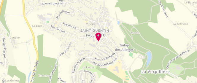 Plan de Accueil de loisirs Centre Social Municipal, Rue des Marronniers, 38070 Saint-Quentin-Fallavier