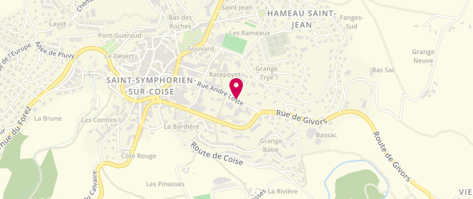 Plan de AL Cacahouète, 320 Rue André Loste, 69590 Saint-Symphorien-sur-Coise