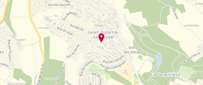 Plan de Accueil de loisirs Maison Des Habitants 3 -11 Ans saint Quentin Fallavier, 155 Rue des Marronniers, 38070 Saint-Quentin-Fallavier