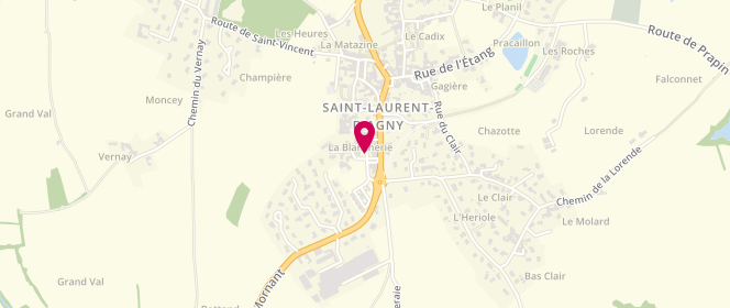 Plan de AL Belins Belines, Rue de la Gloriette, 69440 Saint-Laurent-d'Agny